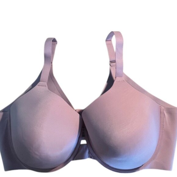 Auden New w/o Tags Rose Pink Underwire Bra with Wide Smoothing Back- Size 44D - Picture 1 of 6